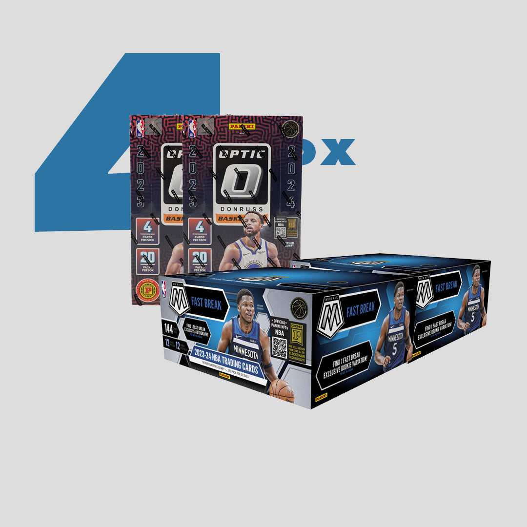 2023-24 Panini Optic Donruss hobby Int. & Mosaic Basketball Mix (4-box) QSB #306