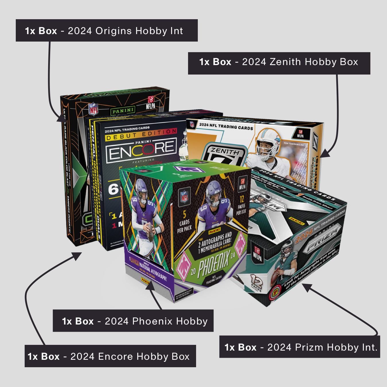 2024 Panini Football Hobby Box Mix (5 box) QSB #360